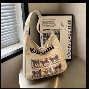 Kuromi canvas shoulder bag